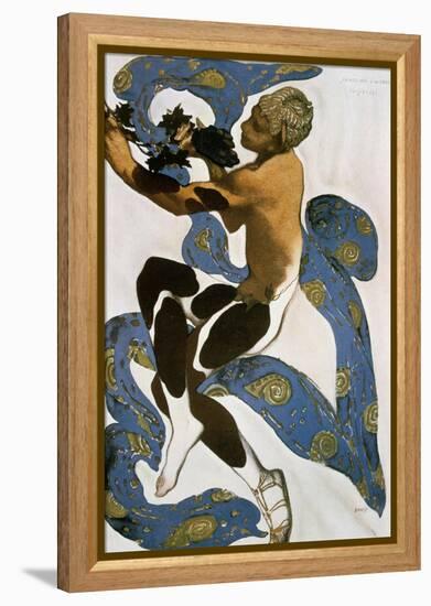 The Faun (Nijinsk), Costume Design for the Ballets Russes, 1912-Leon Bakst-Framed Premier Image Canvas