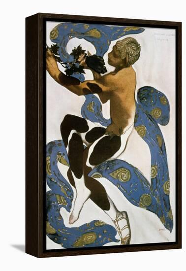 The Faun (Nijinsk), Costume Design for the Ballets Russes, 1912-Leon Bakst-Framed Premier Image Canvas