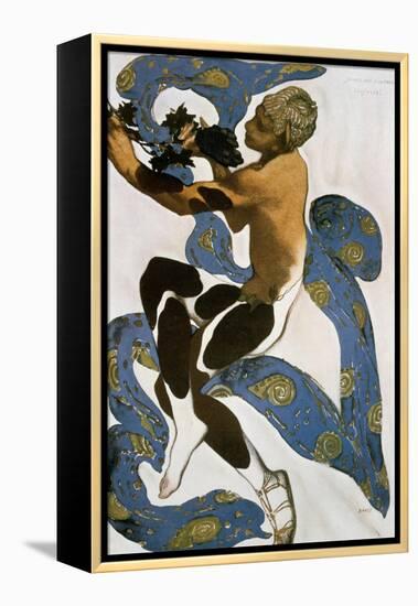 The Faun (Nijinsk), Costume Design for the Ballets Russes, 1912-Leon Bakst-Framed Premier Image Canvas