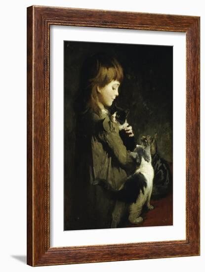 The Favorite Kitten-Abbott Handerson Thayer-Framed Giclee Print