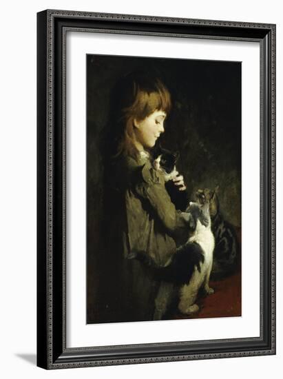 The Favorite Kitten-Abbott Handerson Thayer-Framed Giclee Print