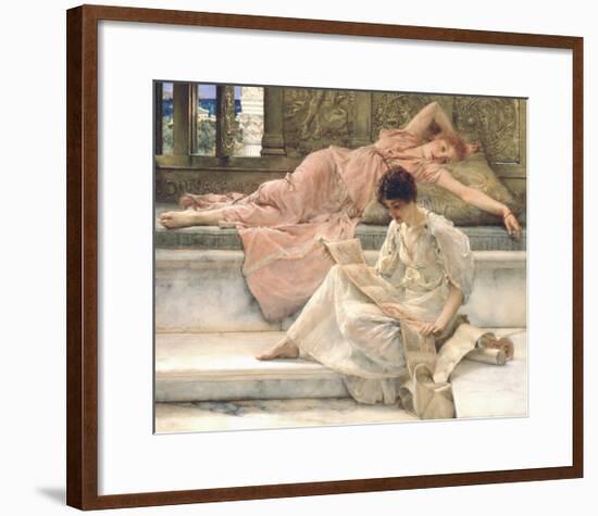 The Favourite Poet, 1888-Sir Lawrence Alma-Tadema-Framed Premium Giclee Print