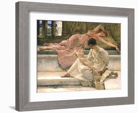 The Favourite Poet, 1888-Sir Lawrence Alma-Tadema-Framed Giclee Print