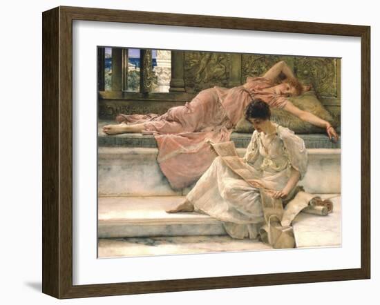 The Favourite Poet, 1888-Sir Lawrence Alma-Tadema-Framed Giclee Print