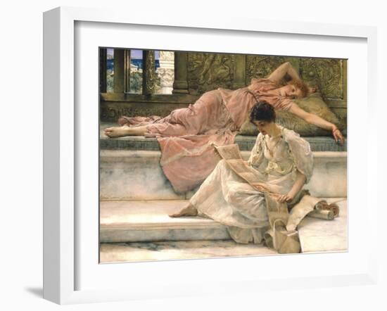 The Favourite Poet, 1888-Sir Lawrence Alma-Tadema-Framed Giclee Print