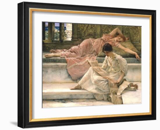 The Favourite Poet, 1888-Sir Lawrence Alma-Tadema-Framed Giclee Print
