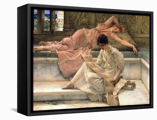 The Favourite Poet, 1888-Sir Lawrence Alma-Tadema-Framed Premier Image Canvas