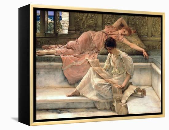 The Favourite Poet, 1888-Sir Lawrence Alma-Tadema-Framed Premier Image Canvas