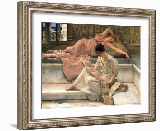 The Favourite Poet, 1888-Sir Lawrence Alma-Tadema-Framed Giclee Print