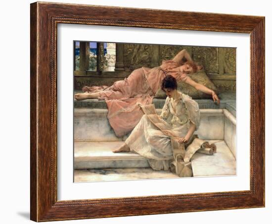 The Favourite Poet, 1888-Sir Lawrence Alma-Tadema-Framed Giclee Print