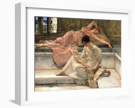 The Favourite Poet, 1888-Sir Lawrence Alma-Tadema-Framed Giclee Print