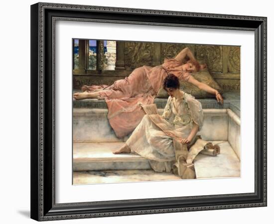 The Favourite Poet, 1888-Sir Lawrence Alma-Tadema-Framed Giclee Print