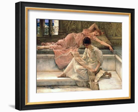 The Favourite Poet, 1888-Sir Lawrence Alma-Tadema-Framed Giclee Print