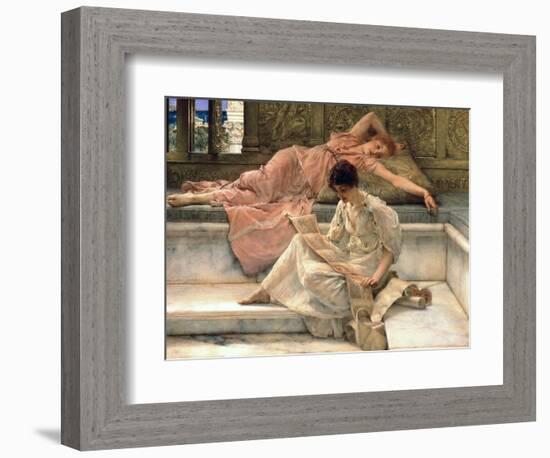 The Favourite Poet, 1888-Sir Lawrence Alma-Tadema-Framed Giclee Print