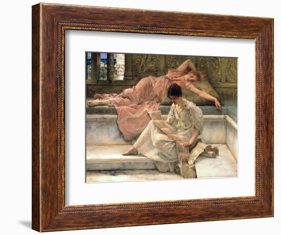 The Favourite Poet, 1888-Sir Lawrence Alma-Tadema-Framed Giclee Print