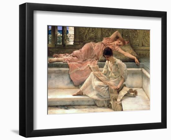 The Favourite Poet, 1888-Sir Lawrence Alma-Tadema-Framed Giclee Print