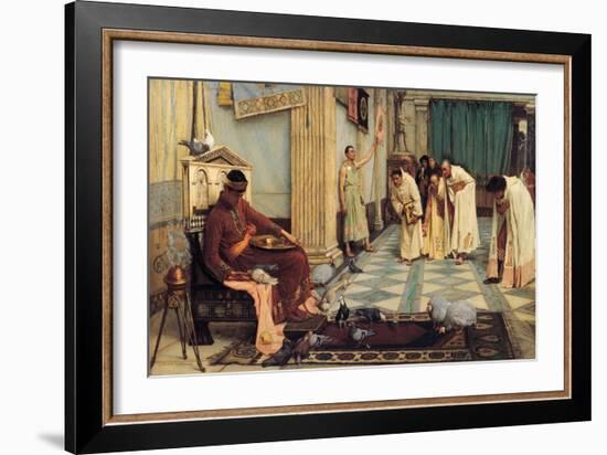 The Favourites of the Emperor Honorius, 1883-John William Waterhouse-Framed Giclee Print