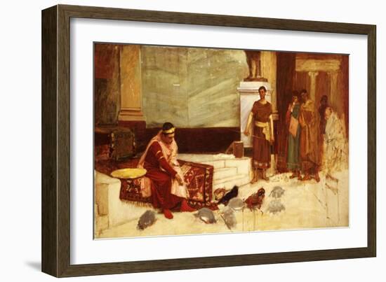 The Favourites of the Emperor Honorius (Ad 384-423)-John William Waterhouse-Framed Giclee Print
