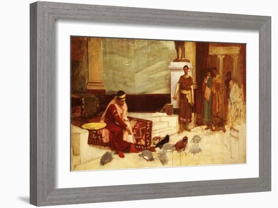 The Favourites of the Emperor Honorius-John William Waterhouse-Framed Giclee Print