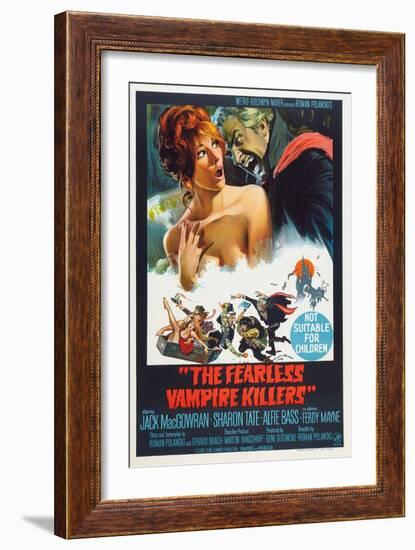 The Fearless Vampire Killers, Australian poster, Sharon Tate, Ferdy Mayne, 1967-null-Framed Premium Giclee Print