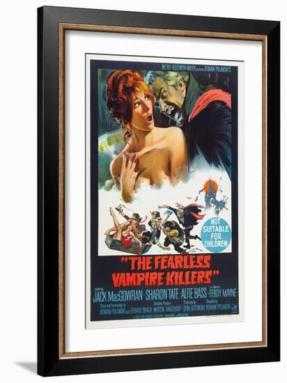 The Fearless Vampire Killers, Australian poster, Sharon Tate, Ferdy Mayne, 1967-null-Framed Premium Giclee Print