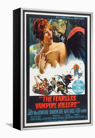 The Fearless Vampire Killers, Australian poster, Sharon Tate, Ferdy Mayne, 1967-null-Framed Stretched Canvas