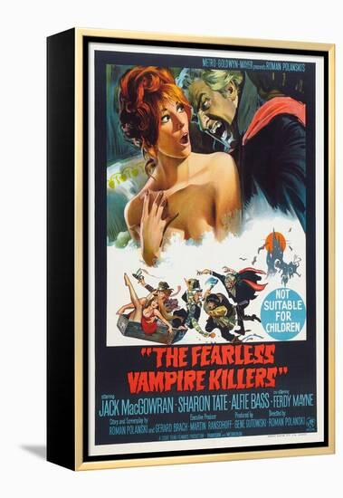 The Fearless Vampire Killers, Australian poster, Sharon Tate, Ferdy Mayne, 1967-null-Framed Stretched Canvas