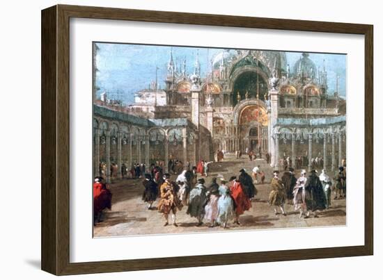 The Feast of Ascension in the Piazza San Marco, C1775-Francesco Guardi-Framed Giclee Print