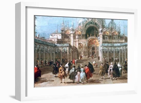The Feast of Ascension in the Piazza San Marco, C1775-Francesco Guardi-Framed Giclee Print