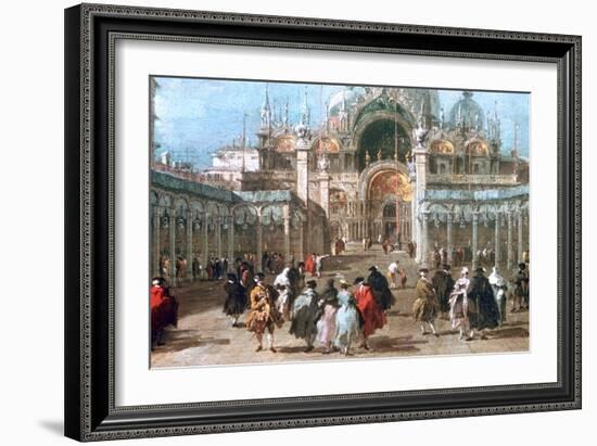 The Feast of Ascension in the Piazza San Marco, C1775-Francesco Guardi-Framed Giclee Print