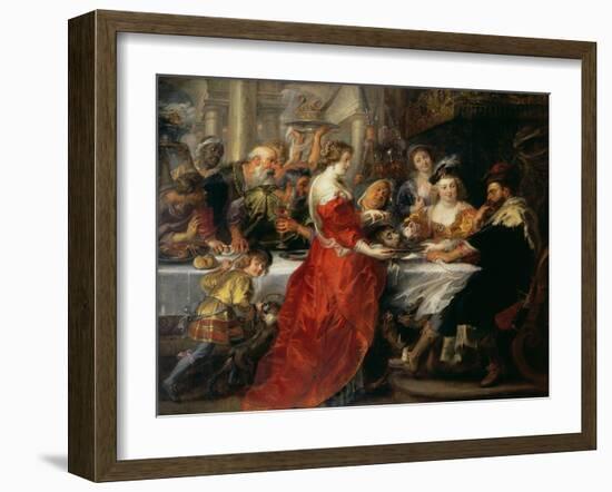 The Feast of Herod, 1633 or C.1637-38-Peter Paul Rubens-Framed Giclee Print