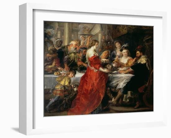 The Feast of Herod, 1633 or C.1637-38-Peter Paul Rubens-Framed Giclee Print