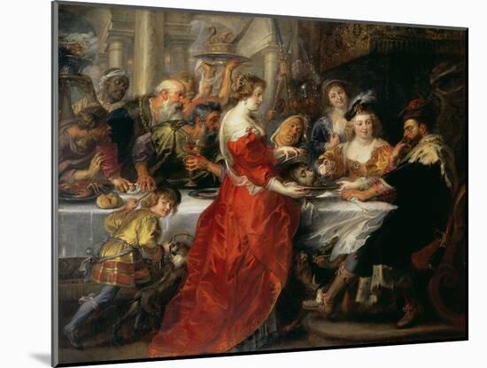 The Feast of Herod, 1633 or C.1637-38-Peter Paul Rubens-Mounted Giclee Print