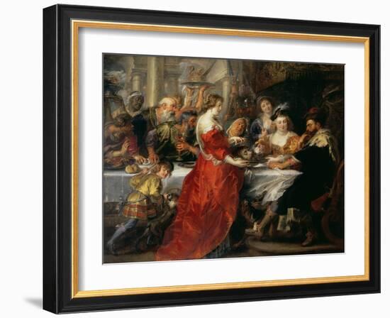 The Feast of Herod, 1633 or C.1637-38-Peter Paul Rubens-Framed Giclee Print