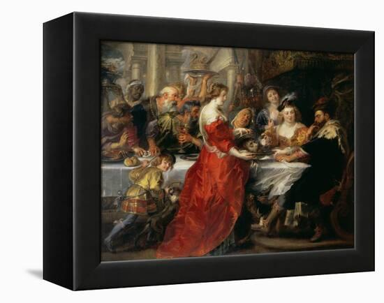 The Feast of Herod, 1633 or C.1637-38-Peter Paul Rubens-Framed Premier Image Canvas