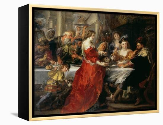 The Feast of Herod, 1633 or C.1637-38-Peter Paul Rubens-Framed Premier Image Canvas