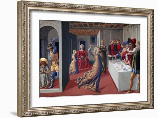 The Feast of Herod and the Beheading of Saint John the Baptist, 1461-1462-Benozzo Gozzoli-Framed Giclee Print