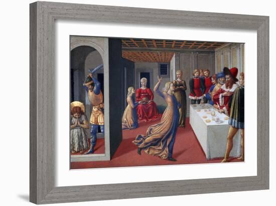 The Feast of Herod and the Beheading of Saint John the Baptist, 1461-1462-Benozzo Gozzoli-Framed Giclee Print