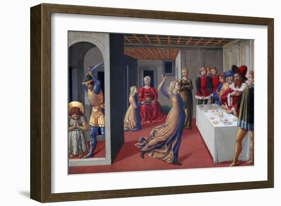 The Feast of Herod and the Beheading of Saint John the Baptist, 1461-1462-Benozzo Gozzoli-Framed Giclee Print