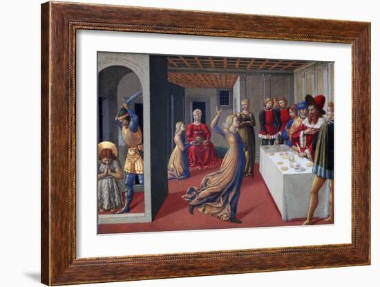 The Feast of Herod and the Beheading of Saint John the Baptist, 1461-1462-Benozzo Gozzoli-Framed Giclee Print