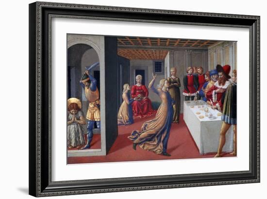 The Feast of Herod and the Beheading of Saint John the Baptist, 1461-1462-Benozzo Gozzoli-Framed Giclee Print
