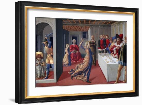 The Feast of Herod and the Beheading of Saint John the Baptist, 1461-1462-Benozzo Gozzoli-Framed Giclee Print