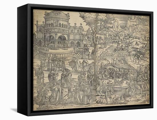 The Feast of Herod-Hans Sebald Beham-Framed Premier Image Canvas