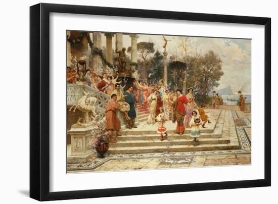 The Feast of Neptune; La Fete De Neptune (Oil on Canvas)-Ettore Forti-Framed Giclee Print