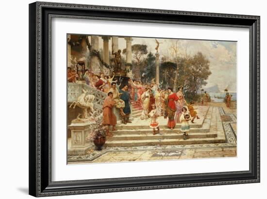 The Feast of Neptune; La Fete De Neptune (Oil on Canvas)-Ettore Forti-Framed Giclee Print