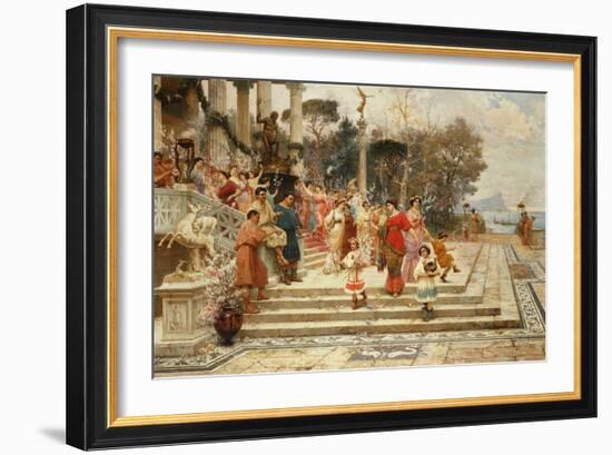 The Feast of Neptune; La Fete De Neptune (Oil on Canvas)-Ettore Forti-Framed Giclee Print