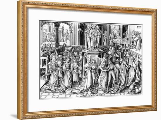 The Feast of Salomé, C1490s-Rosotte-Framed Giclee Print