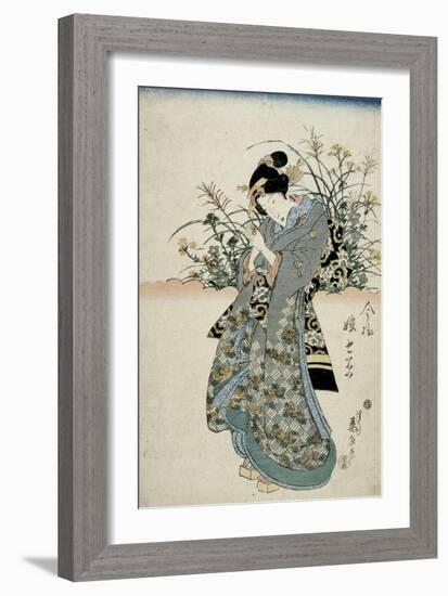 The Feast of Seven Herbs, Early 19th Century-Keisai Eisen-Framed Giclee Print