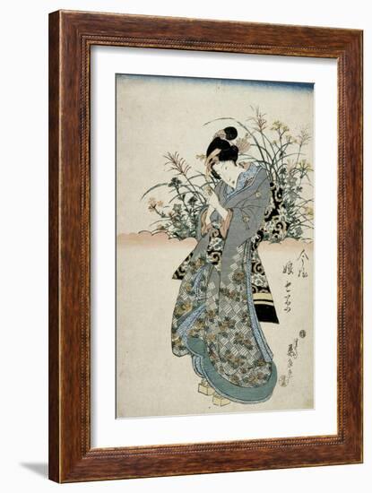 The Feast of Seven Herbs, Early 19th Century-Keisai Eisen-Framed Giclee Print