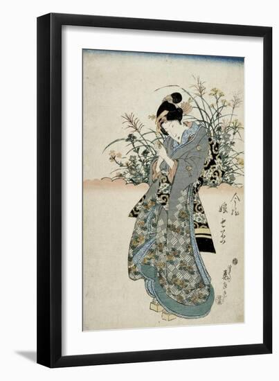 The Feast of Seven Herbs, Early 19th Century-Keisai Eisen-Framed Giclee Print